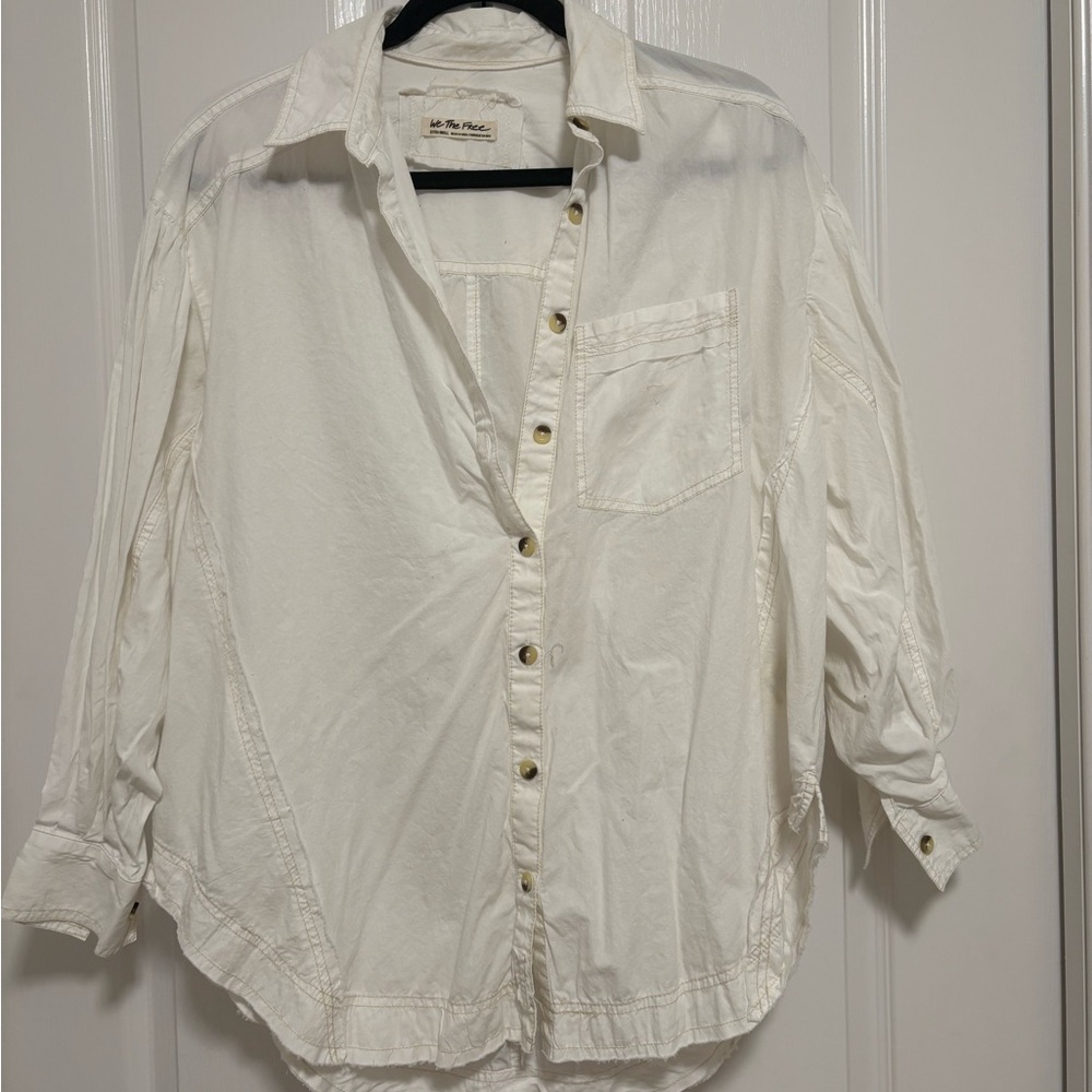 Free people White Button-Up Shirt
